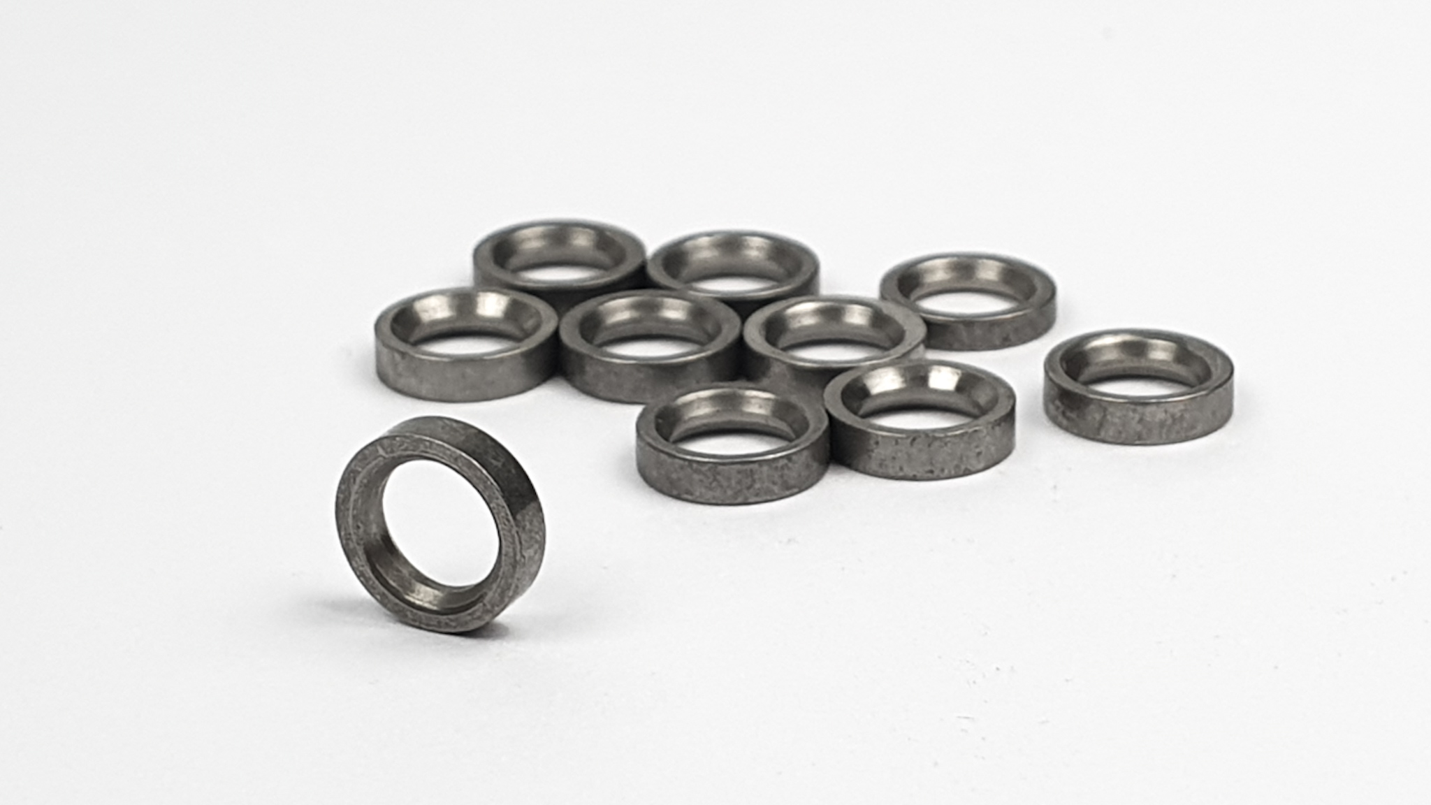 CNC Speichennippelunterlegscheiben Set konisch 10 Stück